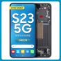Samsung S23 5G LCD with Touch + Frame After Market Soft OLED Green (ORIGINAL SIZE) (120 HZ)