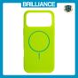 Brilliance LUX iPhone 17 Magnetic Solid Silicone with Open-Area Camera Cutout Phone Case Green