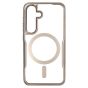 Brilliance LUX Samsung S25 Chrome-Plated Magnetic Clear TPU + Acrylic Phone Case Gray Titanium