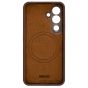 Brilliance LUX Samsung S25 Magnetic Solid Silicone with Open-Area Camera Cutout Phone Case Brown