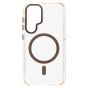 Brilliance LUX Samsung S25 Ultra Clear Magnetic Hybrid TPU + Acrylic Phone Case Brown