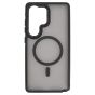 Brilliance LUX Samsung S25 Ultra Silicone-Feel Magnetic Hybrid TPU + PC Phone Case Black