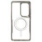Brilliance LUX Samsung S25 Ultra Chrome-Plated Magnetic Clear TPU + Acrylic Phone Case Gray Titanium