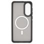 Brilliance LUX Samsung S25 Edge Silicone-Feel Magnetic Hybrid TPU + PC Phone Case Black