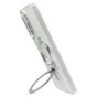 Brilliance LUX Samsung S25 Edge Glitter Sparkle Magnetic Clear TPU + Acrylic with Kickstand Phone Case White