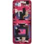 Motorola Razr Plus 2024 / Razr 50 Ultra (XT2451 / 2024) / Razr Plus 2025 (XT2557) Inner LCD with Touch + Frame (Hot Pink)