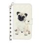 Brilliance LUX iPhone 14 Pro Max Flip PU Leather Wallet 3D Print Dog with Wrist Strap Case
