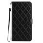 Brilliance LUX iPhone 6/7/8 Flip PU Leather Wallet 3D Print Rhombus Case Black