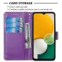 Brilliance LUX iPhone 6P/7P/8P Flip PU Leather Wallet Classic Card Pockets with Wrist Strap Case Purple