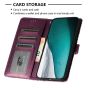 Brilliance LUX iPhone 6P/7P/8P Flip PU Leather Wallet Crocodile Print Card Pockets with Wrist Strap Case Purple