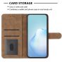 Brilliance LUX Samsung A25 5G Flip PU Leather Wallet ShockProof Imprinted Cowhide Texture with Wrist Strap Case Black