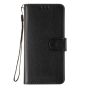 Brilliance LUX iPhone 13 Pro Flip PU Leather Wallet Classic Card Pockets with Wrist Strap Case Black