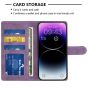 Brilliance LUX iPhone 11 Pro Max Flip Premium PU Leather Wallet Business Style with Card Pockets Case Purple