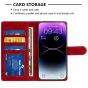 Brilliance LUX Samsung S24 Ultra Flip Premium PU Leather Wallet Business Style with Card Pockets Case Red