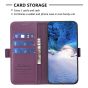 Brilliance LUX Samsung A15 5G Flip Book PU Leather Wallet Holder & Stand with Card Pockets Case Purple