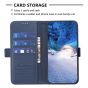 Brilliance LUX Samsung S24 Ultra Flip Book PU Leather Wallet  Holder & Stand with Card Pockets Case Blue