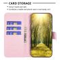 Brilliance LUX Samsung S22 Ultra Flip Book PU real Leather Wallet Holder & Kickstand with Card Pockets Case Pink