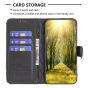 Brilliance LUX iPhone 12 / 12 Pro Flip Book PU real Leather Wallet Holder & Kickstand with Card Pockets Case Black