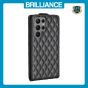 Brilliance LUX Samsung S23 Ultra Flip PU Photo Frame Leather Up And Down Wallet with Card Pockets Case Black