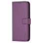 Brilliance LUX iPhone 15 Flip PU Genuine Leather Detachable Strong Magnetic Wallet with Card Pockets Case Purple
