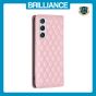 Brilliance LUX Samsung S24 Flip PU Leather Holder Slots Magnetic Wallet with Card Pockets Case Pink