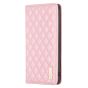 Brilliance LUX iPhone 12 / 12 Pro Flip PU Leather Holder Slots Magnetic Wallet with Card Pockets Case Pink