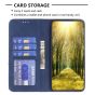 Brilliance LUX Samsung S23 Ulltra Flip PU Leather Stitching Colors Dark Magnetic Wallet with Card Pockets Case Blue