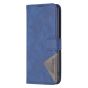 Brilliance LUX iPhone 16 Flip PU Leather Retro Business linear Wallet with Card Pockets Case Blue