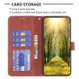 Brilliance LUX iPhone 15 Flip PU Leather Retro Business linear Wallet with Card Pockets Case Brown