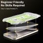 AlignMaster Privacy Protector Kit For iPhone 15 Pro Premium Tempered Glass in Retail Packaging