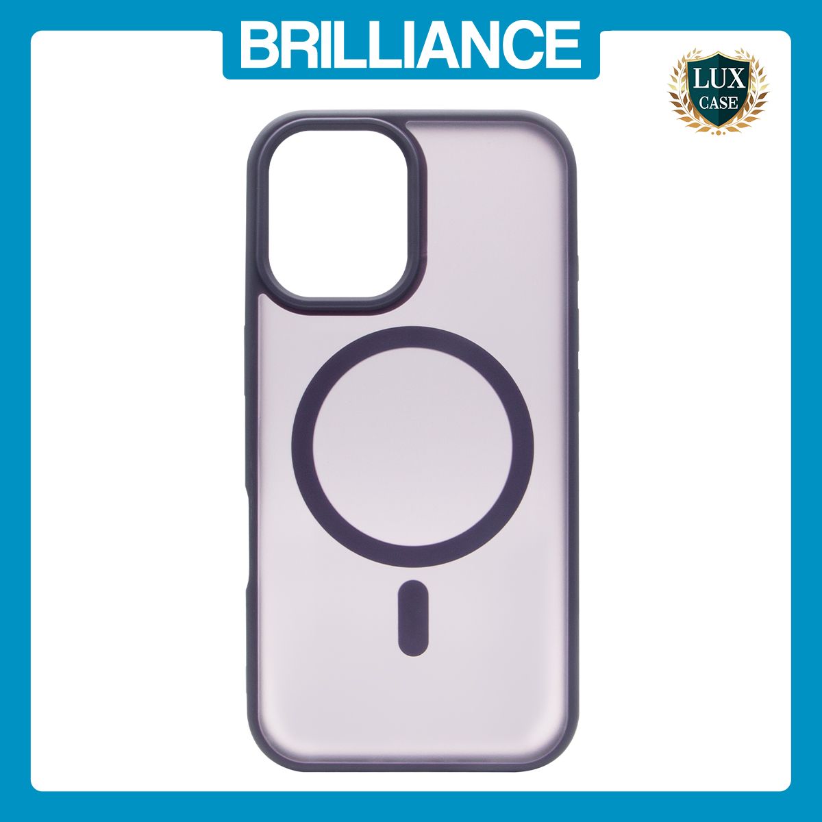 Brilliance LUX iPhone 16 TPU+PC Magnetic Skin-friendly Matte Phone Case Transparent Purple