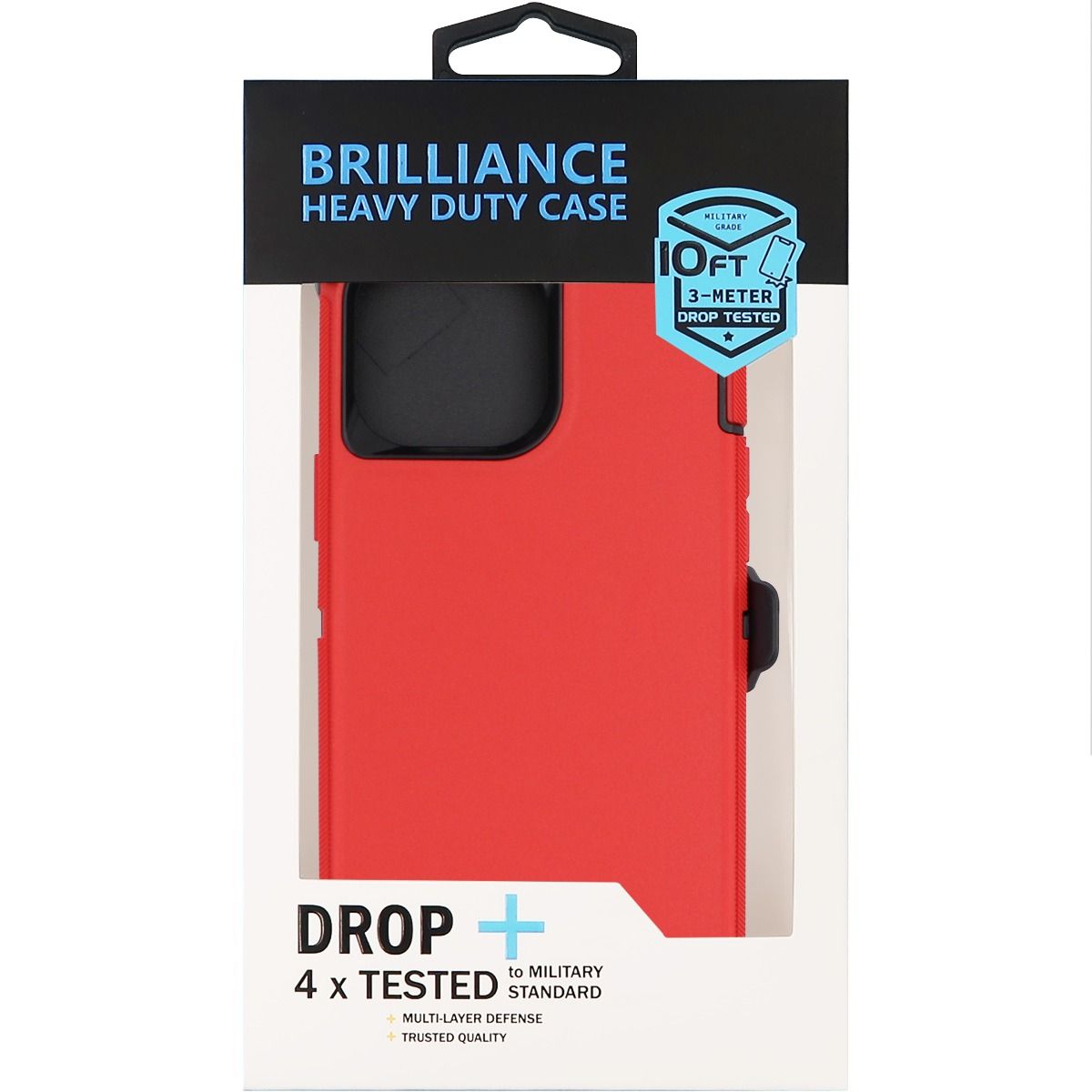 Brilliance HEAVY DUTY iPhone 15 Pro (Pro Series) Red Case