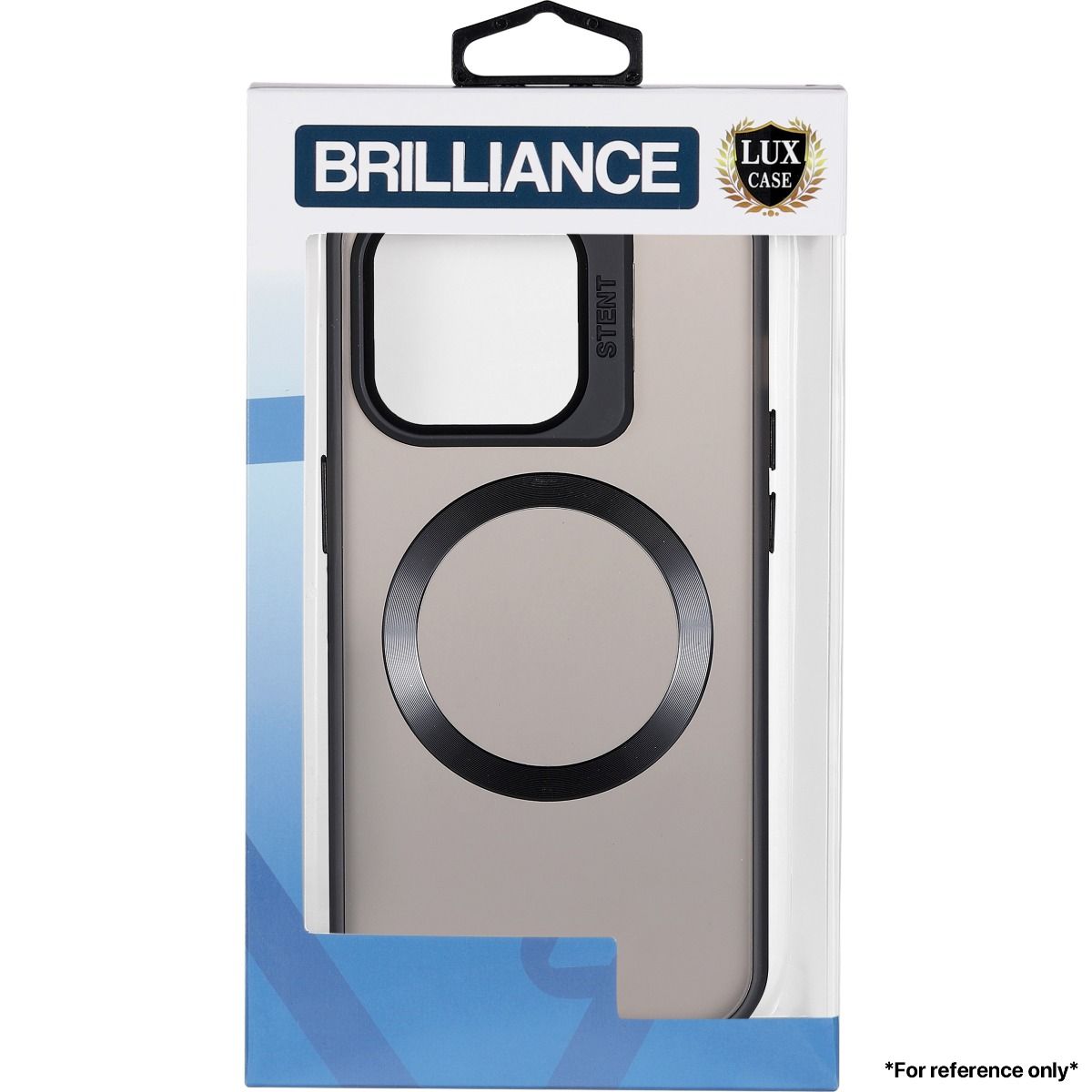 Brilliance LUX for Samsung S24 ultra Lens holder transparent CD pattern case  Black