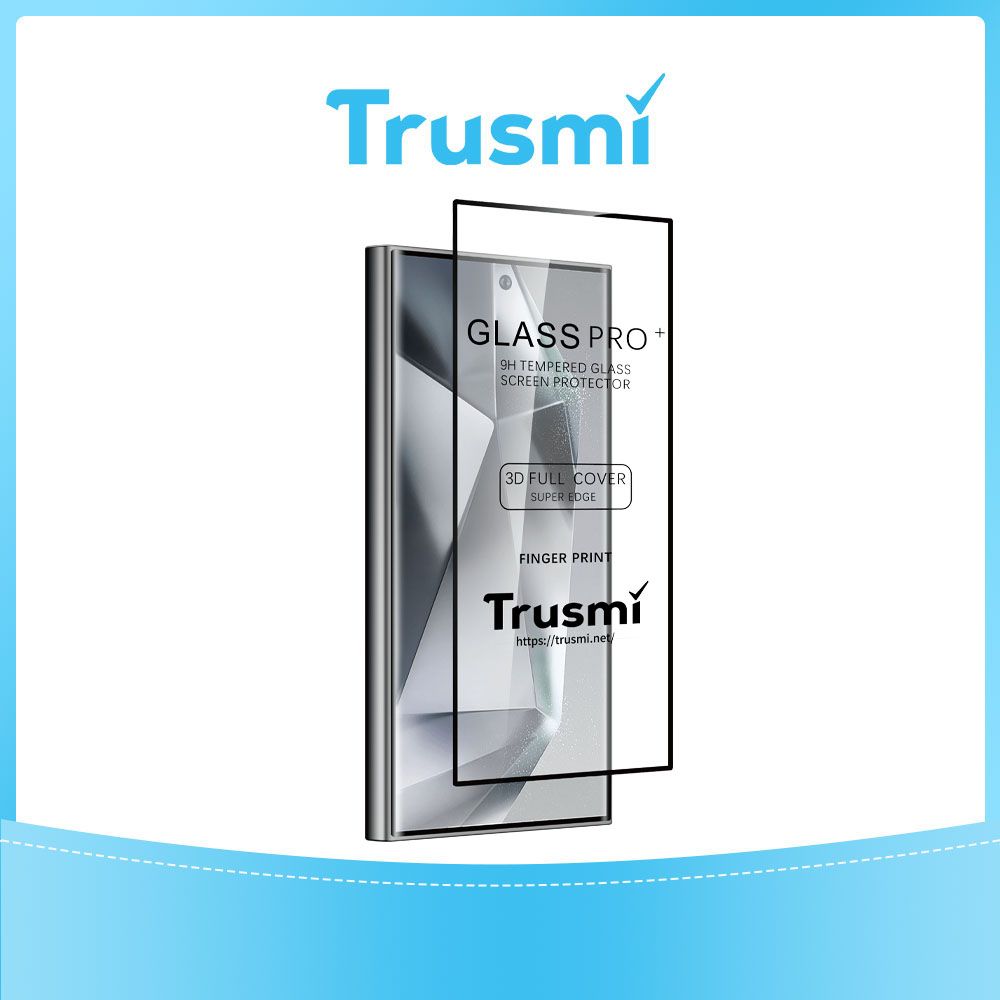 TRUSMI Samsung S24 / S25 Tempered Glass Pack of 10 (Functioning Fingerprint)