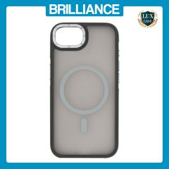 Brilliance LUX iPhone 16E Silicone-Feel Magnetic Hybrid TPU + PC Phone Case Gray
