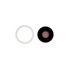 iPhone 16e / 17e Back Camera Lens With Bracket & Bezel White