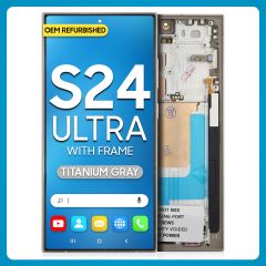 Samsung S24 Ultra LCD with Touch + Frame Titanium Gray (Refurbished)