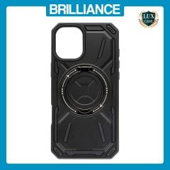 Brilliance LUX iPhone 16 Plus Magsafe Full Body Rugged Case Metallic Black