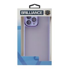 Brilliance LUX For iPhone 14 3D Electroplating with camera protector Case Purple