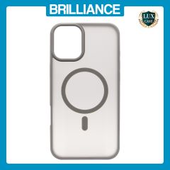 Brilliance LUX iPhone 16 TPU+PC Magnetic Skin-friendly Matte Phone Case Transparent Grey