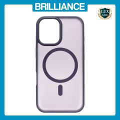 Brilliance LUX iPhone 16 TPU+PC Magnetic Skin-friendly Matte Phone Case Transparent Purple
