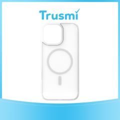 TRUSMI iPhone 11 TPU+PC Magnetic Skin-friendly Matte Phone Case Transparent White