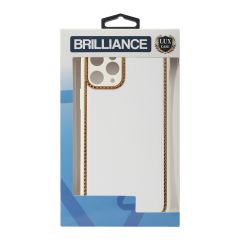 Brilliance LUX For iPhone 14 Pro Diamong Piece Case White