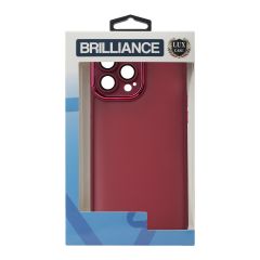 Brilliance LUX For iPhone 14 3D Electroplating with camera protector Case Red