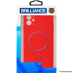 Brilliance LUX For iPhone XR Magnetic Liquid Silicone Case Red