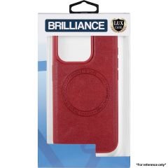 Brilliance LUX for Samsung S22 Skin phone case (TPU+PC material+PU leather material) Case Red