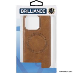 Brilliance LUX for Samsung S23 Ultra Skin phone case (TPU+PC material+PU leather material) Case Tan
