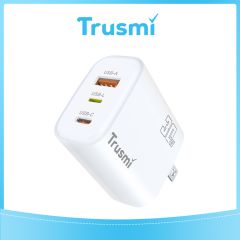 TRUSMI 30W USB & USB-L & Type-C White Fast Charger
