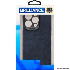 Brilliance LUX For iPhone 11 Eye Protection Four-Pack Edge Leather Case Blue