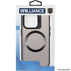Brilliance LUX iPhone 13 Lens holder transparent CD pattern Case Black